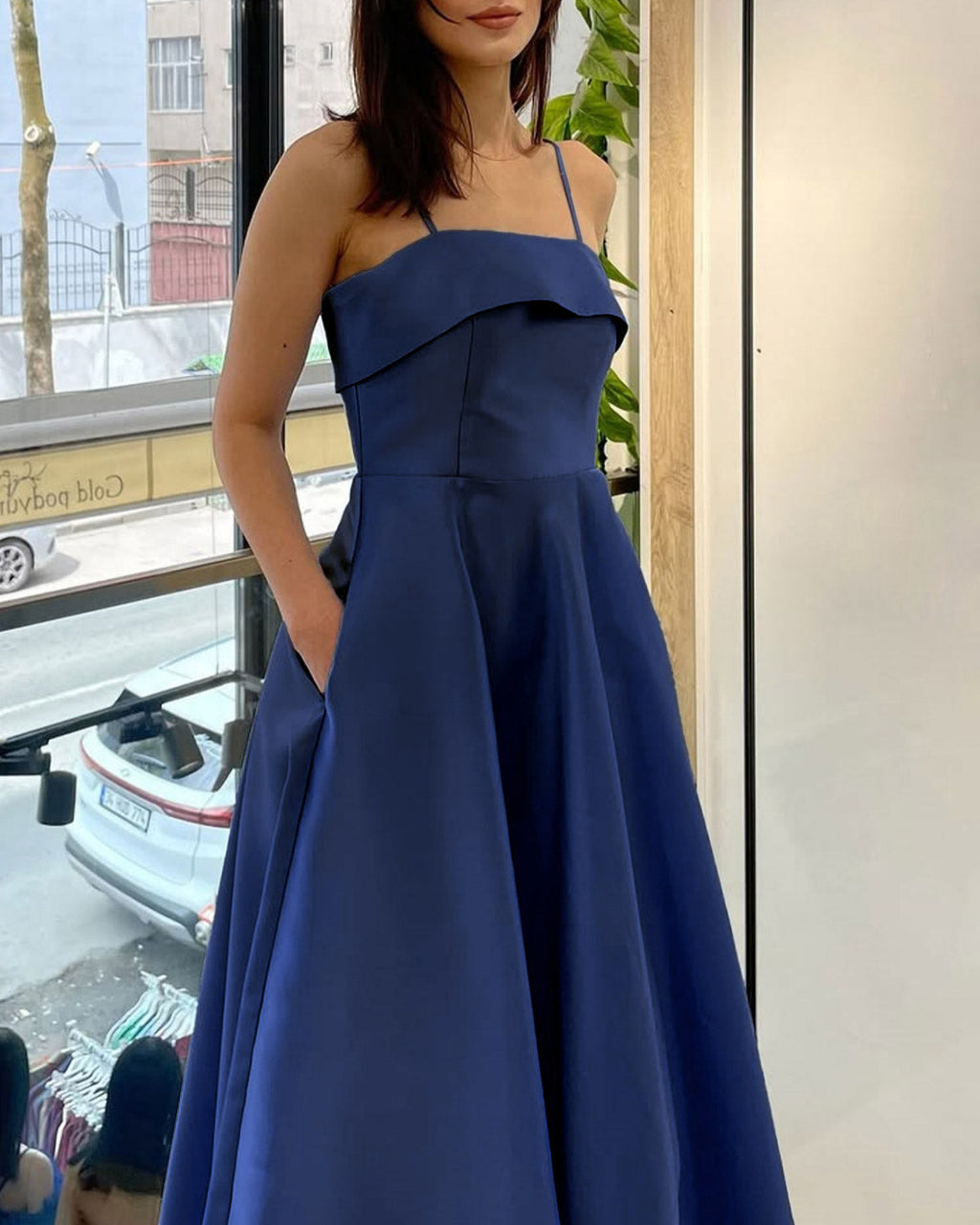 Mavi A-Line Slip Maxi Elbise